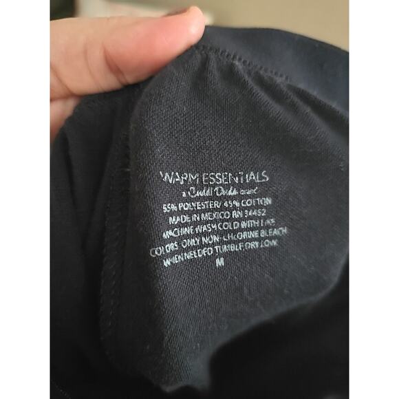 Cuddl Dubs Warm Essentials Black Smooth Thermal Base Leggings Womans Size Medium - Picture 4 of 4